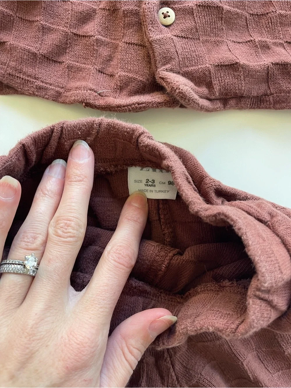 Zara Toddler Checked Short Set - 4/5 2/3